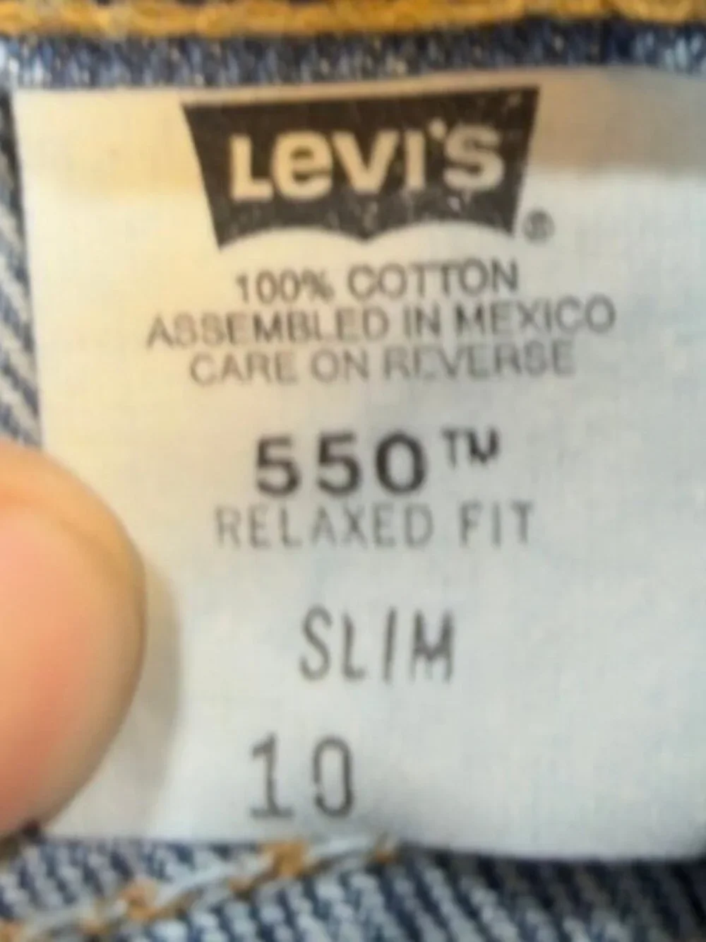 Levi's 550 Relaxed Fit Shorts Boys 10 Slim Blue Denim Vintage 90s New With Tags